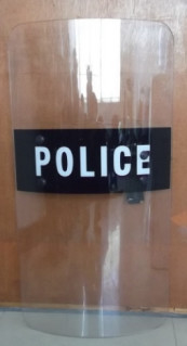 Grueso transparente del escudo 4.0m m del alboroto de la policía del policarbonato